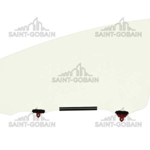 LH FRONT DOOR GLASS W/FITT GREEN SEKURIT